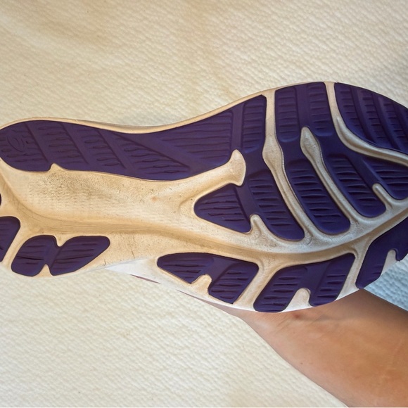 ASICS Women's Athletic Shoes - Cream and Purple - Picture 5 of 7